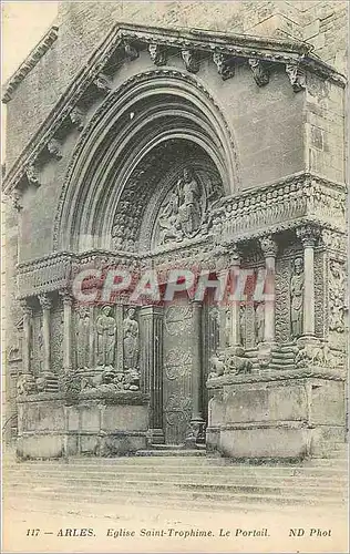 Cartes postales Arles Eglise Saint Trophime Le portail