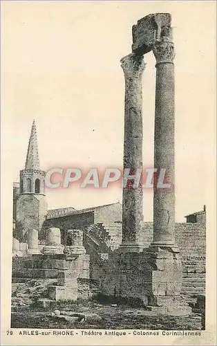 Cartes postales Arles sur Rhone Theatre Antique Colonnes