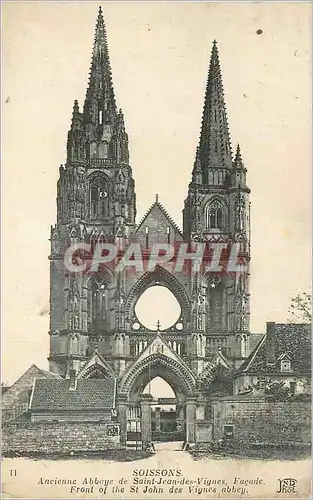 Ansichtskarte AK Soissons Ancienne Abbaye de Saint Jean des Vignes Facade