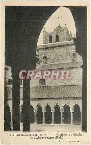 Cartes postales Arles sur Tech (P O) Cloitre et Clocher de l'Abbaye (XIIIe Siecle)