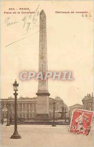 Cartes postales Paris Place de la Concorde