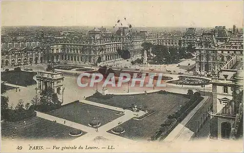 Ansichtskarte AK Paris Vue Generale du Louvre