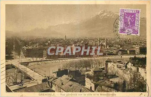 Ansichtskarte AK Grenoble Vue Generale sur la Ville et le Moucherotte