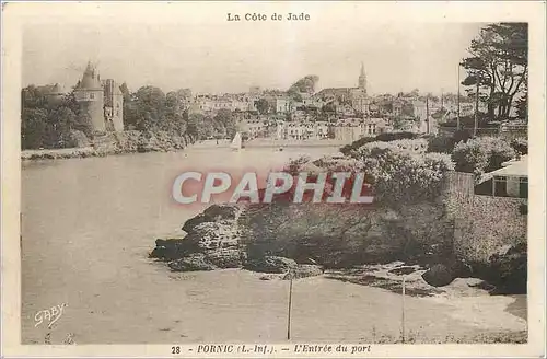 Cartes postales Pornic (L Inf) La Cote Jade L'Entree du Port