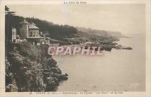 Cartes postales Pornic (L I) La Cote Jade Gourmalon Le Casino Les Flots et la Cote