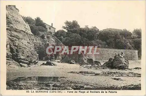 Cartes postales La Bernerie (L Inf) Fond de Plage et Rochers de la Patorle