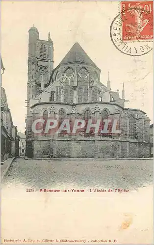 Ansichtskarte AK Villeneuve sur Yonne L'Abside de l'Eglise