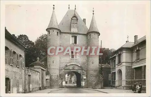 Moderne Karte Villeneuve sur Yonne Porte de Sens (Cote Interieur) et l'Ecole Notre Dame Remarquable Monument d