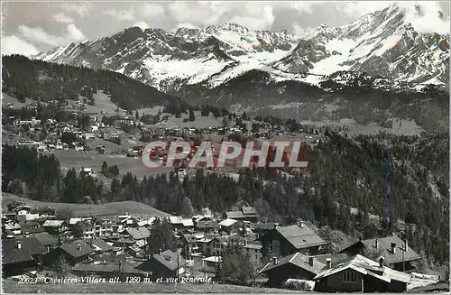 Cartes postales moderne Chesieres Villars alt 1260 m et vue Generale