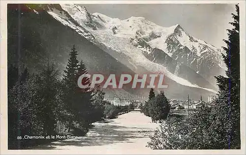 Cartes postales moderne Chamonix et le Mont Blanc