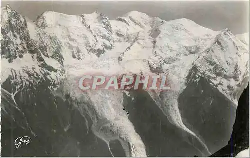 Cartes postales moderne Chamonix Mt Blanc (1050 m) Hte Savoie Le Mont Blanc (4807 m) Croisement des Bennes du Teleferiqu