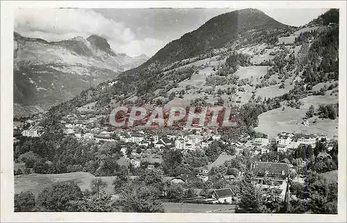 Moderne Karte St Gervais les Bains Haute Savoie Vue Generale Les Fiz Le Col d'Anterne et le Col de la Forclaz