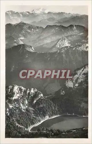 Cartes postales moderne Les Monts du Chablais Le Lac de Tanay et vue sur le Mont Blanc