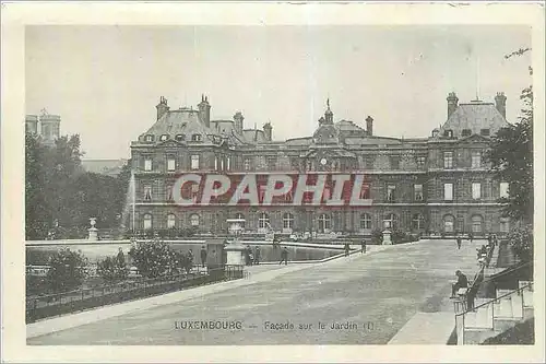 Ansichtskarte AK Luxembourg Facade sur le Jardin Paris