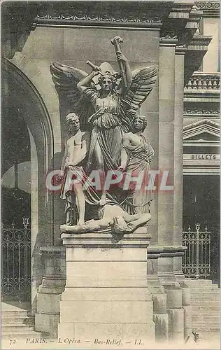 Cartes postales Paris L'Opera Bas Relief