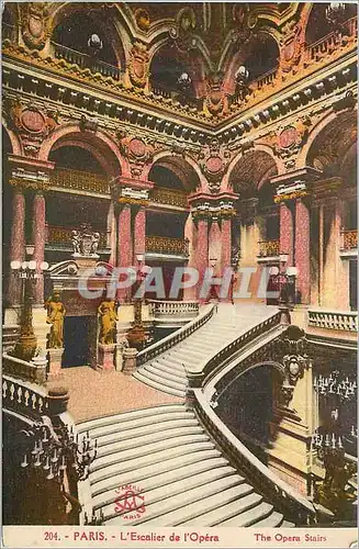 Cartes postales Paris L'Escalier de L'Opera