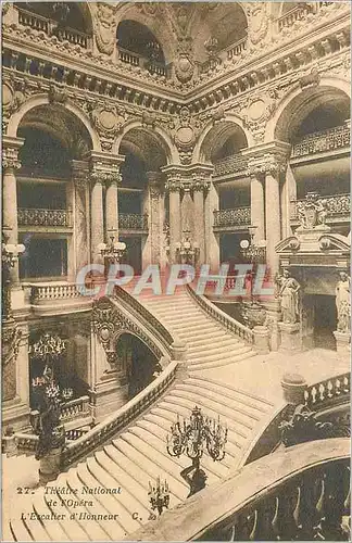 Ansichtskarte AK Paris Theatre National de L'Opera L'Escalier d'Honneur