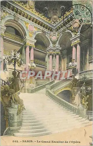 Cartes postales Paris Le Grand Escalier de L'Opera