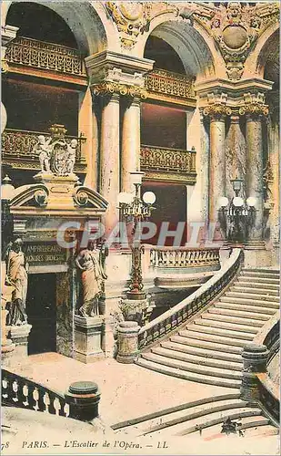 Cartes postales Paris L'Escalier de L'Opera