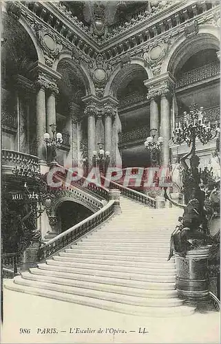 Ansichtskarte AK Paris L'Escalier de L'Opera