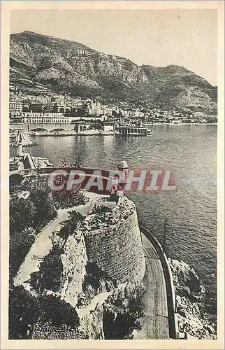 Ansichtskarte AK Monaco Cote d'Azur Artistique Vue prise de la Principaute