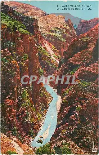 Cartes postales Haute Vallee du Var Les Gorges de Daluis