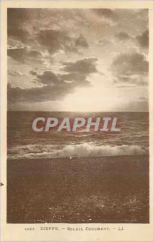 Cartes postales Dieppe Soleil Couchant