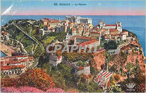 Cartes postales Monaco Le Rocher