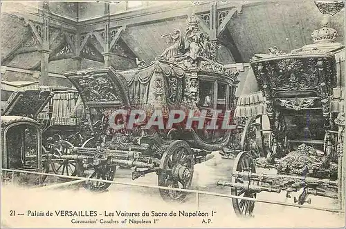 Cartes postales Palais de Versailles Les Voitures du Sacre de Napoleon 1er