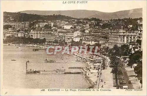 Cartes postales Cannes Cote d'Azur La Plage Promenade de la Croisette