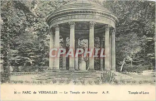 Cartes postales Parc de Versailles Le Temple de l'Amour