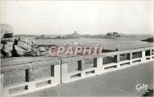 Cartes postales moderne Tregastel (C du N) le Port et le De