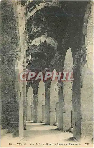 Cartes postales Nimes les Arenes Galeries Basses Exterieures