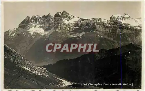 Cartes postales moderne Champery Dents du Midi (3260m)