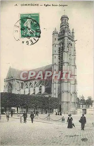 Ansichtskarte AK Compiegne Eglise Saint Jacques