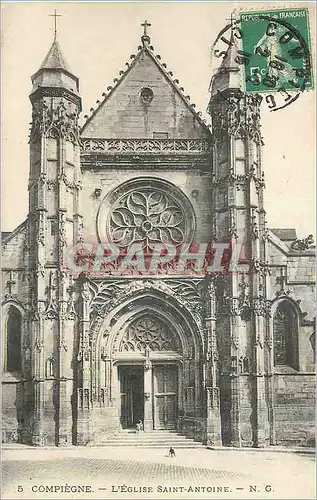 Ansichtskarte AK Compiegne l'Eglise Saint Antoine