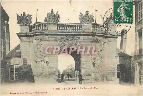Ansichtskarte AK Vitry le Francois la Porte du Pont