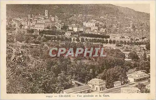 Cartes postales Grasse vue Generale et la Gare