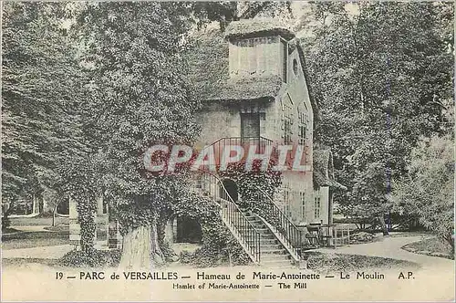 Ansichtskarte AK Parc de Versailles Hameau de Marie Antoinette le Moulin