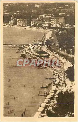 Cartes postales Juan les Pins vue Aerienne de la Plage