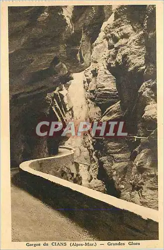 Cartes postales Gorges du Cian (Alpes Mar) Grandes Glues