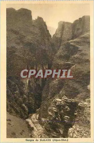 Cartes postales Gorges de Daluis (Alpes Mar)