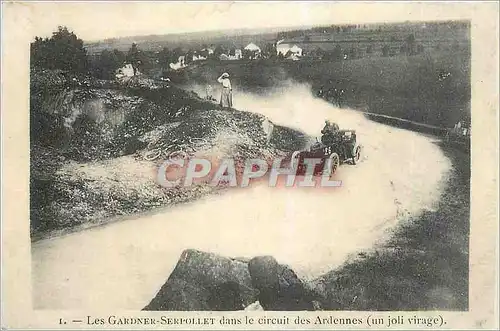 REPRO Les Gardner Serpollet dans le Circuit des Ardennes (un Joli Virage) Automobile