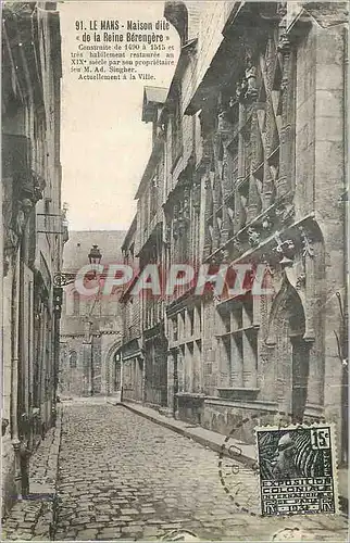Cartes postales Le Mans Maison Dite de la Reine Berengere Construite de 1400 a 1515