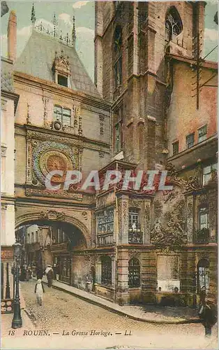 Cartes postales Rouen la Grosse Horloge