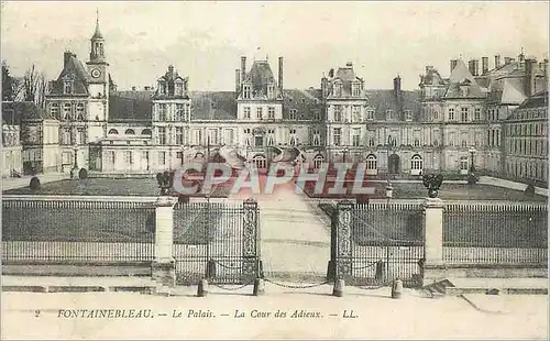 Cartes postales Fontainebleau le Palais la Cour des Adieux