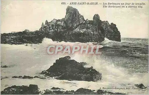 Cartes postales Anse Saint Martin les Herbeuses un Jour de Tempete