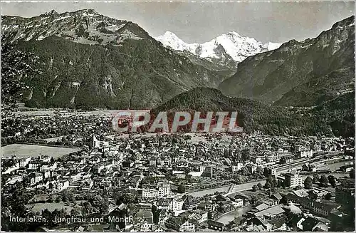 Cartes postales moderne Interlaken Jungfrau und Monch