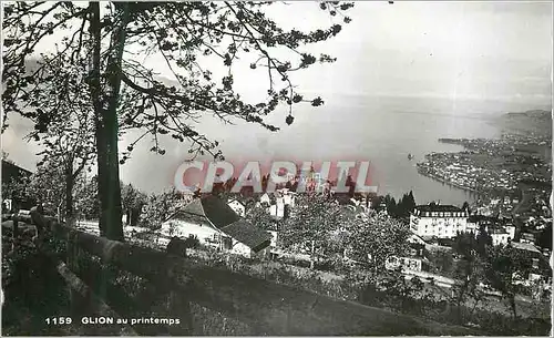 Moderne Karte Glion au Printemps