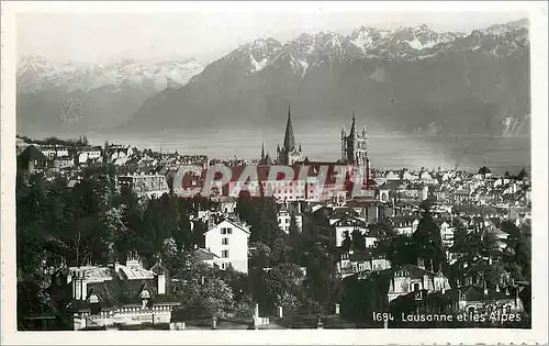 Cartes postales moderne Lausanne et les Alpes